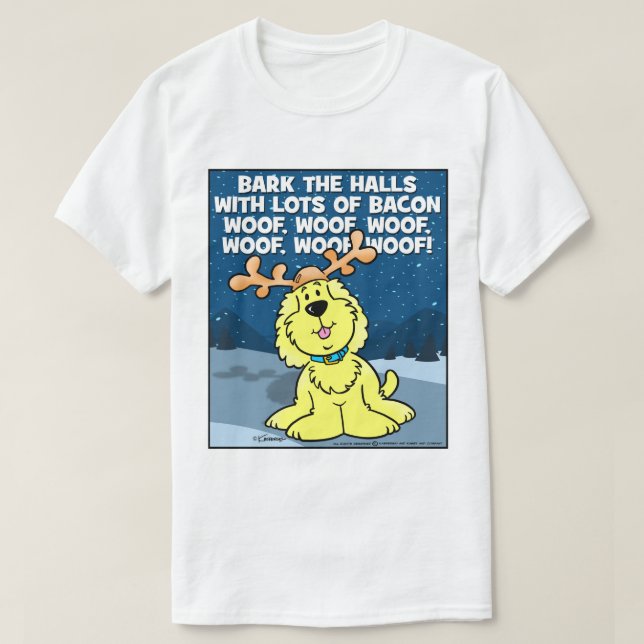 Bark The Halls T-Shirt (Design Front)