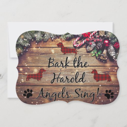 Bark the Harold Angels Sing Christmas Card