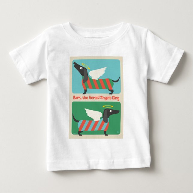 Bark, The Herald Angels Sing Baby T-Shirt (Front)