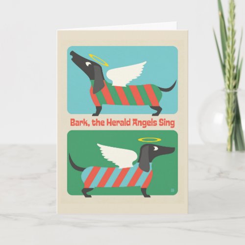 Bark The Herald Angels Sing Card