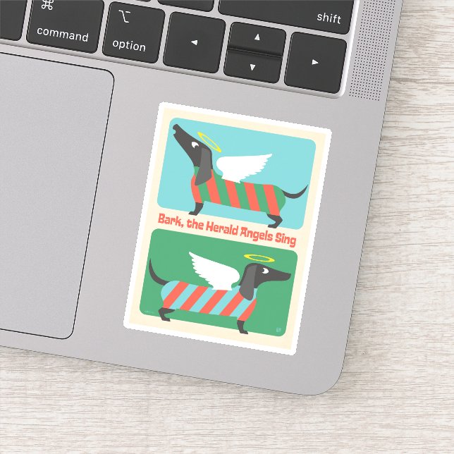 Bark, The Herald Angels Sing Sticker (Detail)