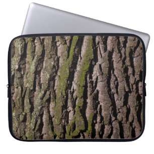 Bark tree oak moss trunk wood laptop sleeve