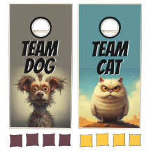 Bark vs Hiss: Ultimate Dog Vs Cat Cornhole Set