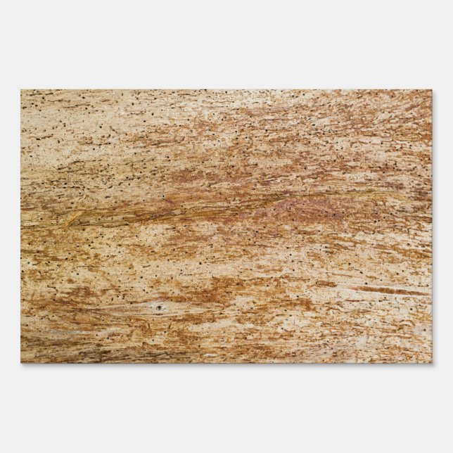 Bark wooden pattern sign (Back)