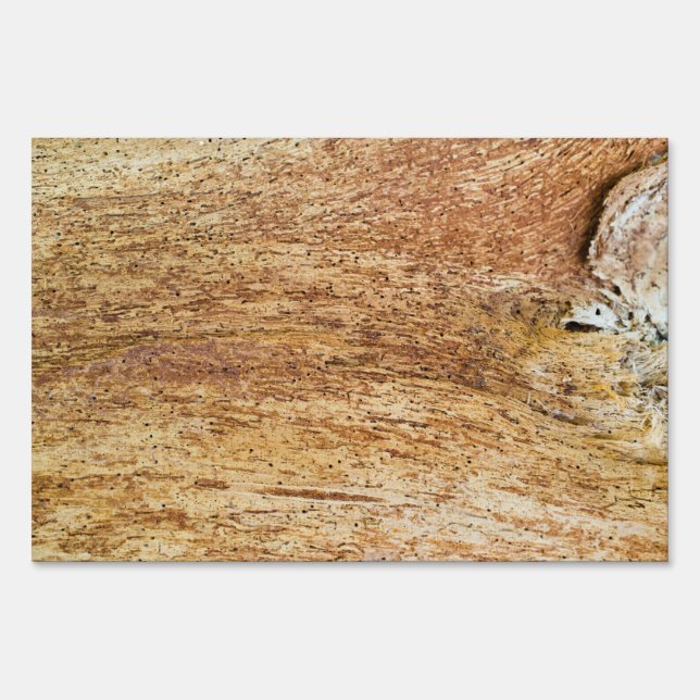 Bark wooden pattern yard sign (Front)