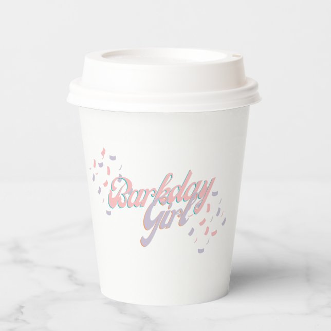 Barkday Girl Paper cup (Front)