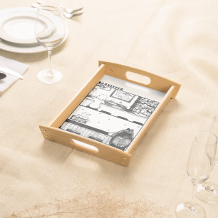 Barkeeper and Beekeeper Serving Tray