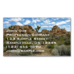 Barker Dam Loop Trail at Joshua Tree National Park Business Card Magnet