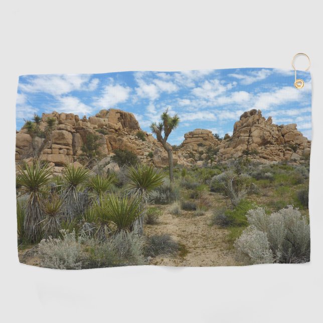 Barker Dam Loop Trail at Joshua Tree National Park Golf Towel (Horizontal)