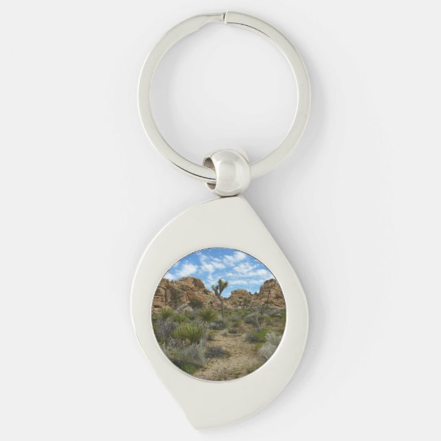 Barker Dam Loop Trail at Joshua Tree National Park Keychain (Front)