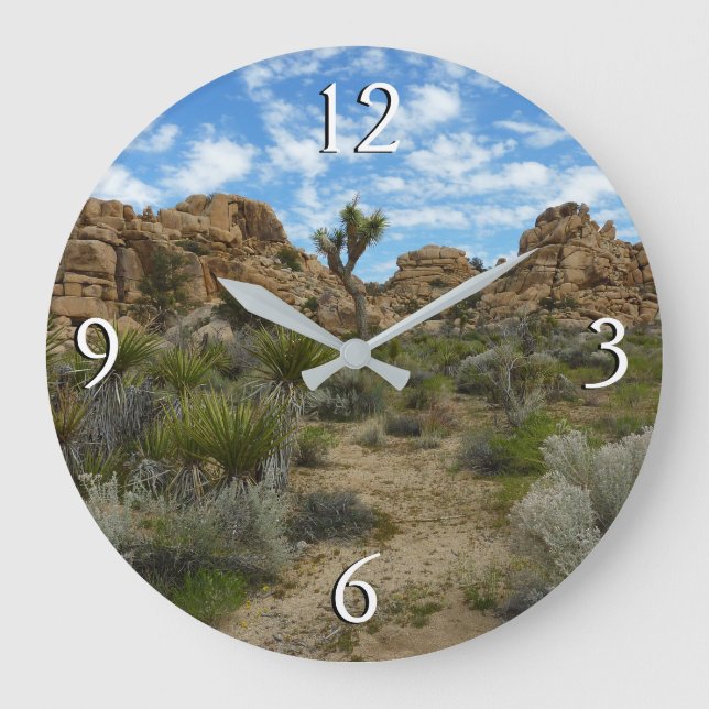 Barker Dam Loop Trail at Joshua Tree National Park Large Clock (Front)