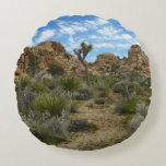 Barker Dam Loop Trail at Joshua Tree National Park Round Pillow