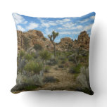 Barker Dam Loop Trail at Joshua Tree National Park Throw Pillow