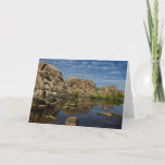Barker Dam Reflection at Joshua Tree I Card