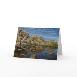 Barker Dam Reflection at Joshua Tree I Card