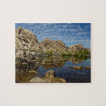 Barker Dam Reflection at Joshua Tree I Jigsaw Puzzle