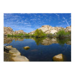 Barker Dam Reflection at Joshua Tree II Poster