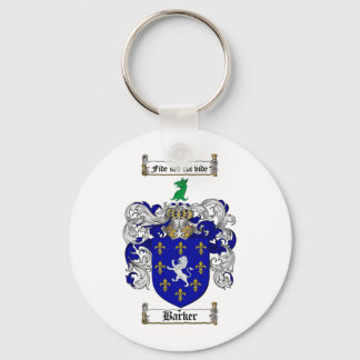 BARKER FAMILY CREST -  BARKER COAT OF ARMS KEYCHAIN