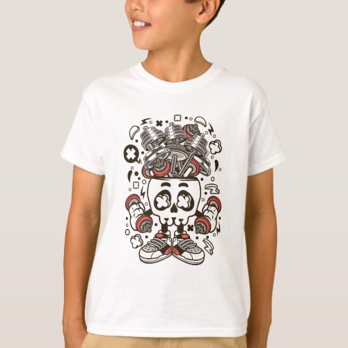 Barker skull head T_Shirt