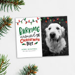 Barking Around The Christmas Tree Dog Christmas Holiday Postcard<br><div class="desc">Share the Holiday spirit from your furry one with this "Barking around the Christmas Tree" Pet Christmas Card. Personalize with your photo and holiday greeting.</div>