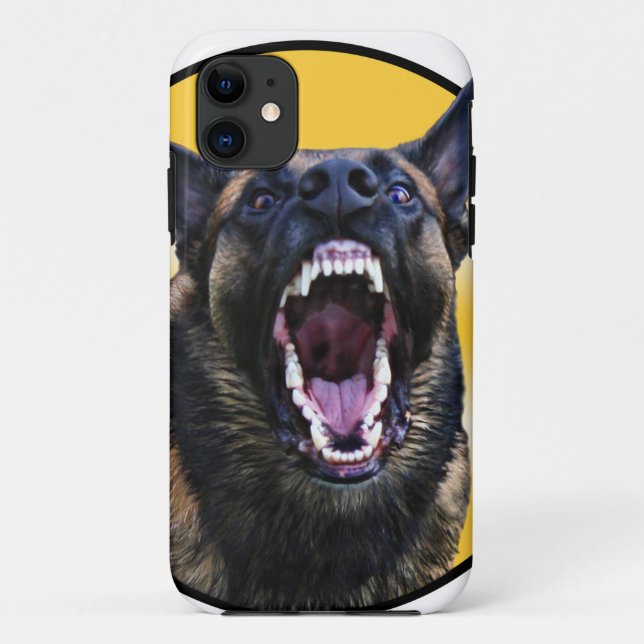 Barking Belgian Malinois "Maligator" Case-Mate iPhone Case (Back)