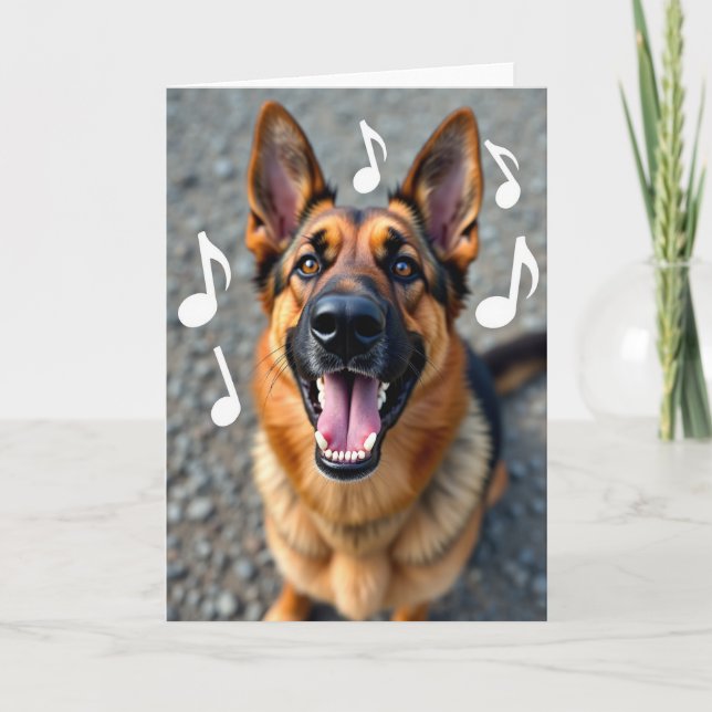 Barking Dog Birthday Card (Front)