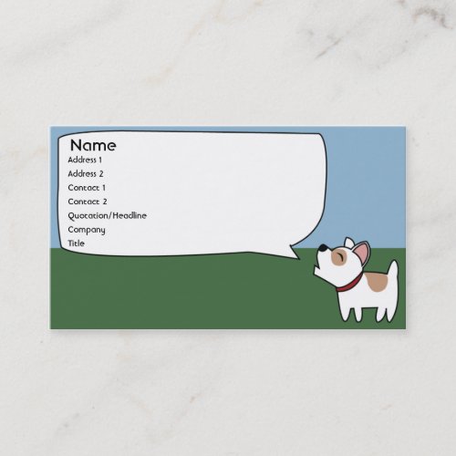 Barking Dog - Business Business Card