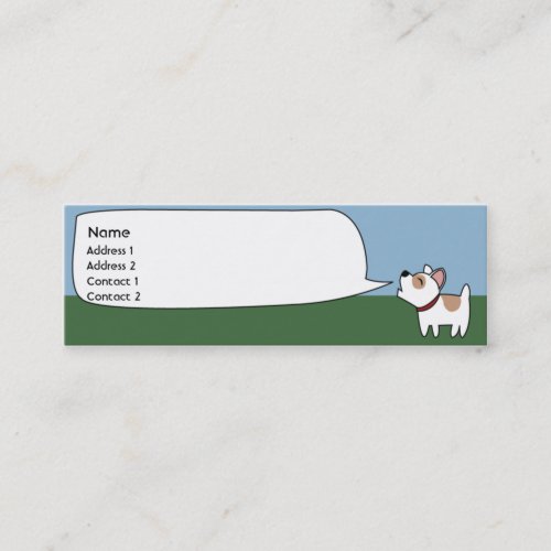 Barking Dog - Skinny Business Card Template