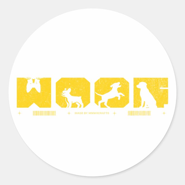 Barking Good Style for Canine Lovers Classic Round Sticker (Front)