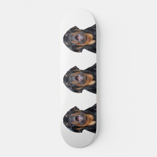 Barking Rottweiler Skateboard (Front)