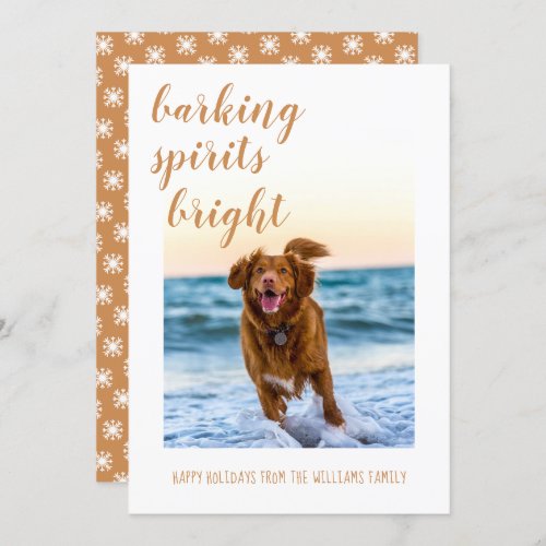 Barking Spirits Bright Your Dog Photo Holiday