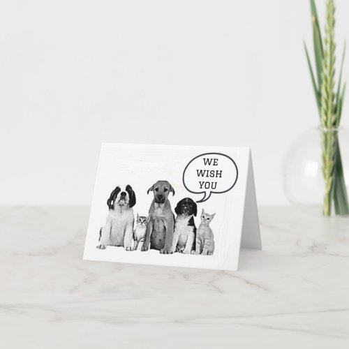 BARKS AND MEOWS FOR YOUR BIRTHDAY CARD