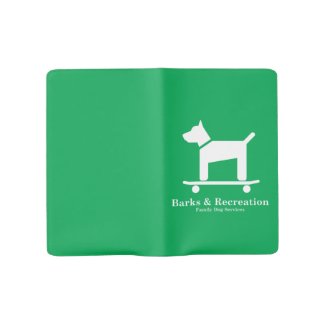 Barks and Recreation Family Dog Services Notebook