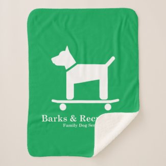 Barks Dog Training Sherpa Blanket