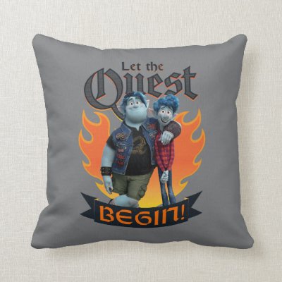 Barley &amp; Ian - Let the Quest Begin Throw Pillow