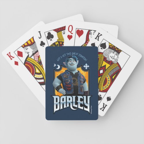 Barley _ Lets Get this Quest Started Poker Cards