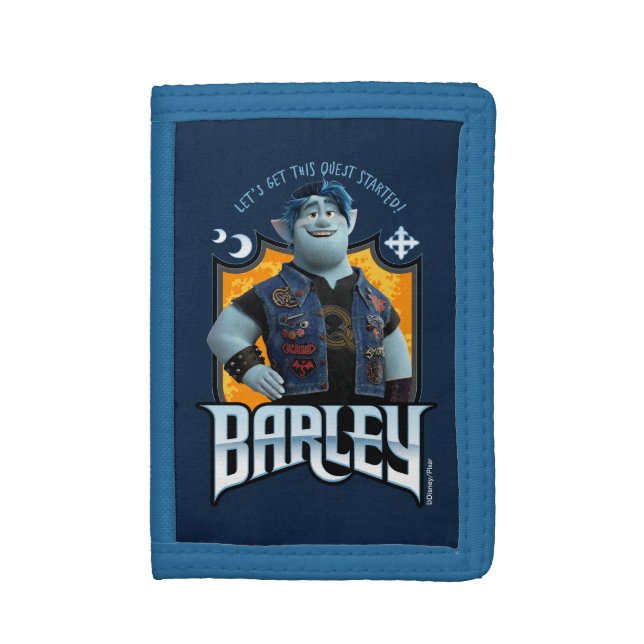 Barley - Let's Get this Quest Started Tri-fold Wallet (Front Vertical)
