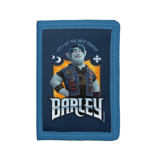 Barley _ Lets Get this Quest Started Trifold Wallet