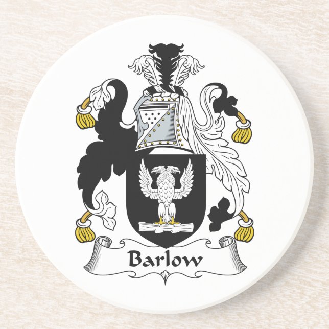 Barlow Family Crest Drink Coaster (Front)