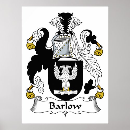 Barlow Family Crest Poster