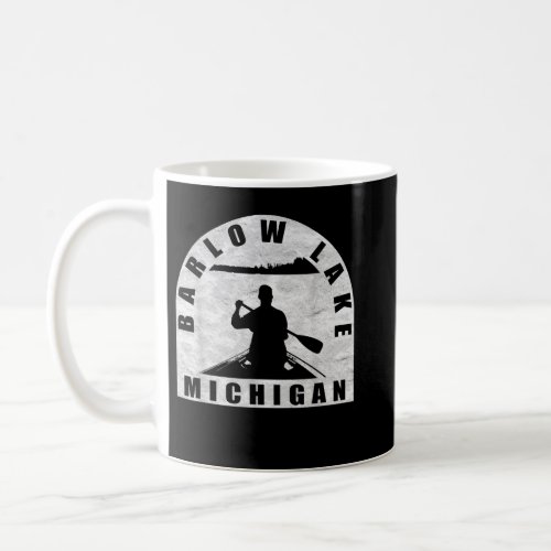 Barlow Lake Canoeing Michigan Coffee Mug