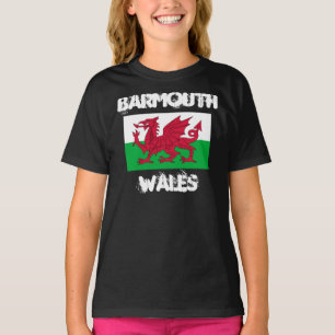 Barmouth, Wales with Welsh flag T-Shirt