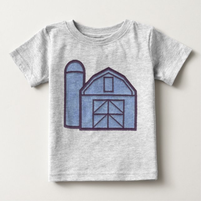 Barn and Silo Baby T-Shirt (Front)