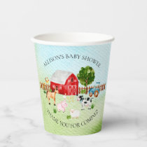 Barn Animals  Baby Shower  Paper Cups