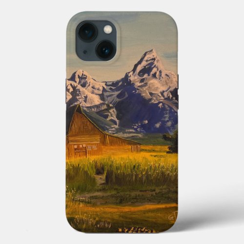 Barn at the Grand Teton by Gary Poling iPhone 13 Case