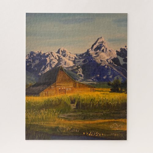 Barn at the Grand Teton by Gary Poling Jigsaw Puzzle