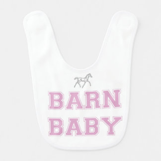 Barn Baby Bib - Pink