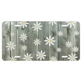 Daisy Flower License Plate | Zazzle