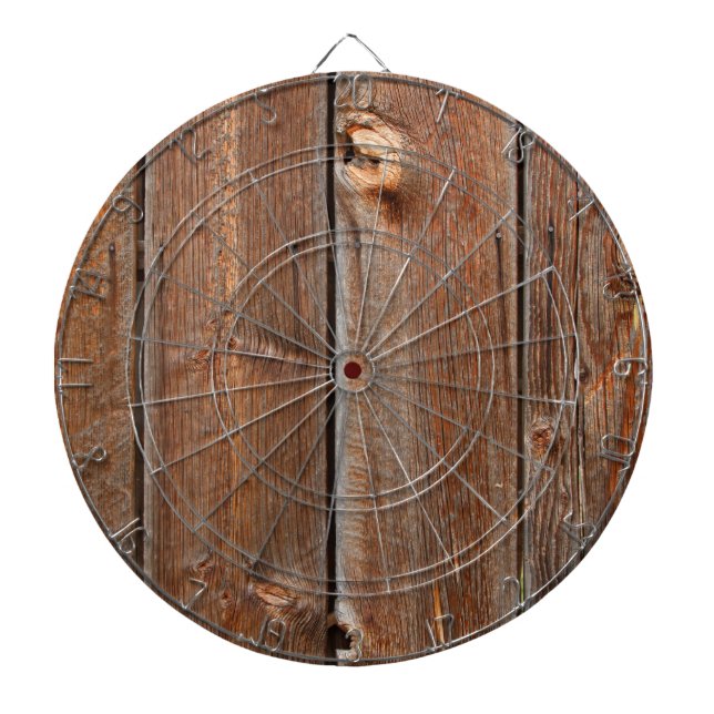 BARN BOARD DARTBOARD WITH DARTS (Front)