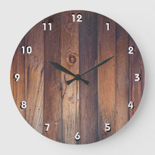 BARN BOARD LARGE CLOCK